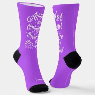 ATTITUDES custom name & colour Socks