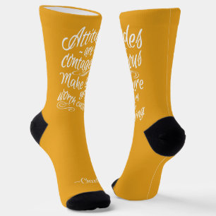 ATTITUDES custom name & colour Socks