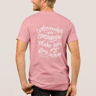 ATTITUDES custom name motivational clothing Tri-Blend Shirt