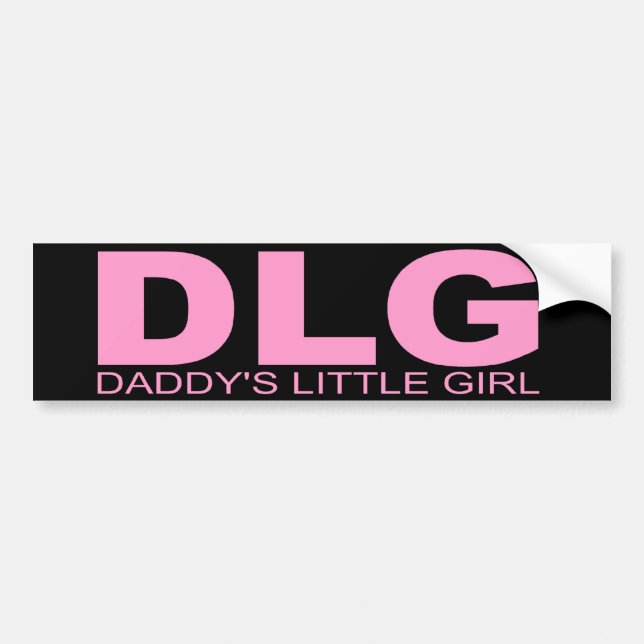 Attitudes - "Daddy's Little Girl" Bumper Sticker (Front)