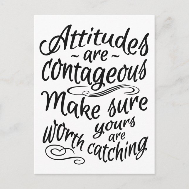 ATTITUDES motivational postcard (Front)
