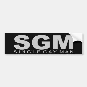Attitudes - "Single Gay Man" Bumper Sticker