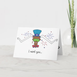 Attitudinous Animals® Lone Star Steer July4th Card