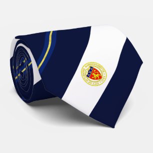 Attleboro (Massachusetts) city flag Neck Tie