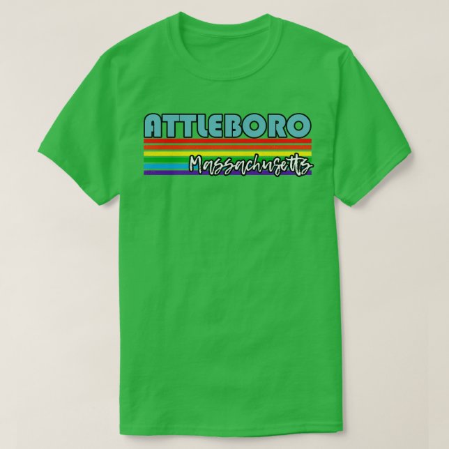 Attleboro Massachusetts Pride  Attleboro LGBT Gift T-Shirt (Design Front)