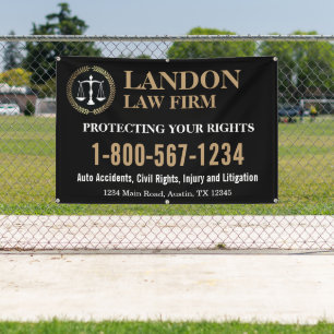 Attorney at Law Banner with Custom Logo