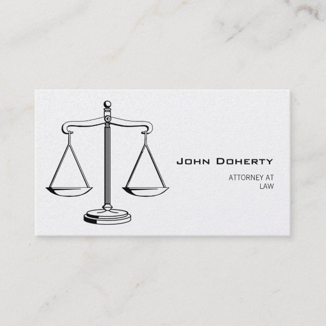 ATTORNEY AT LAW - Business Card (Front)