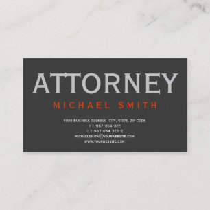 Attorney at Law Business Card