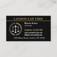 Attorney at Law Business Card with Logo