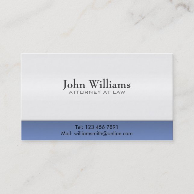 Attorney at Law - Business Cards (Front)