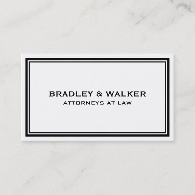 Attorney at Law - Business Cards (Front)