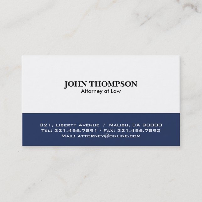 Attorney at Law - Business Cards (Front)