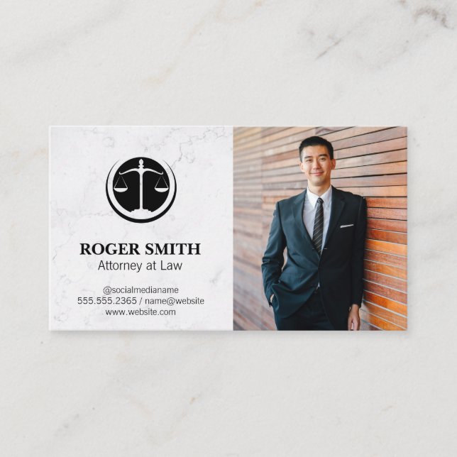 Attorney at Law | Business School Card (Front)