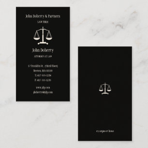 Attorney at Law Elegant Business Card