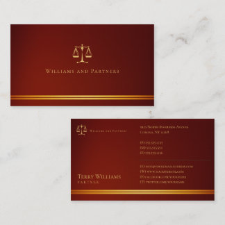 ATTORNEY AT LAW | Elegant Business Card