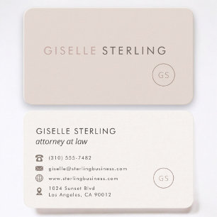 Attorney at Law Feminine Professional Business Card