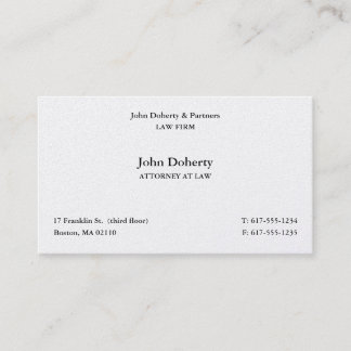 Attorney at Law I Scales of Justice Business Card