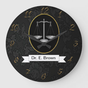 Attorney at law large clock