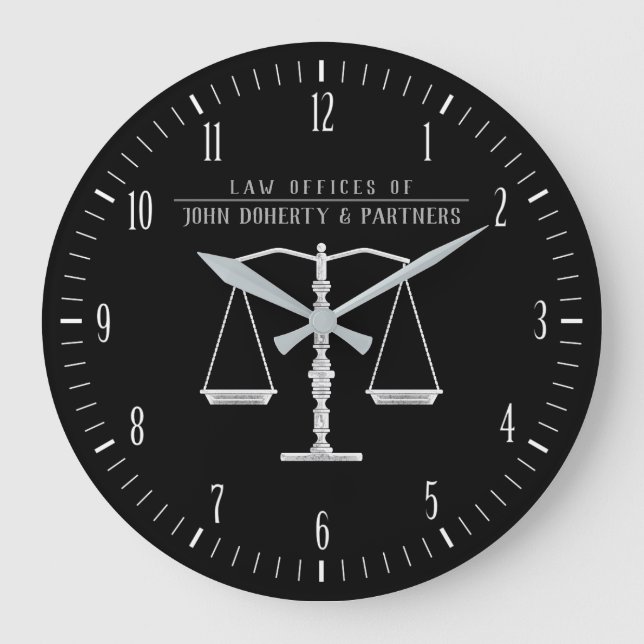 Attorney at Law | Law Office Large Clock (Front)