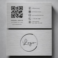 Attorney at Law Metal QR Code