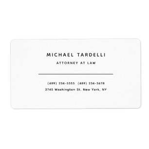 Attorney at Law Minimalist Classical Professional