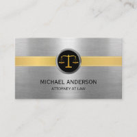 Attorney at Law Modern Gold & Silver Lawyer