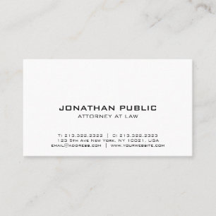 Attorney at law office professional modern elegant business card