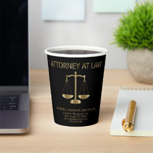 Attorney At Law- Personalise  Paper Cups