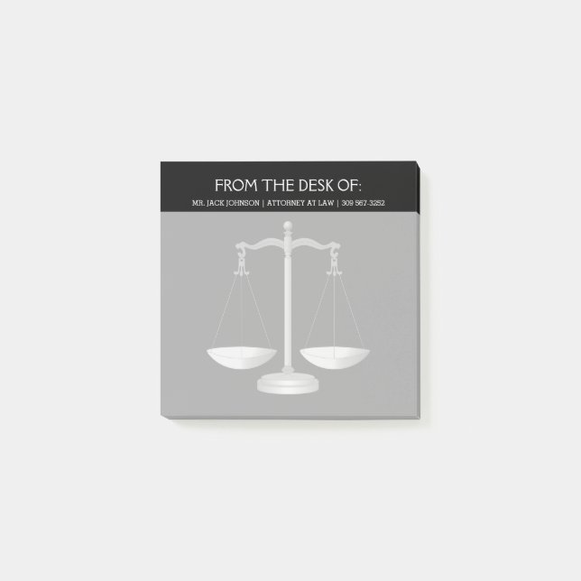 Attorney at Law Post-it Notes (Front)