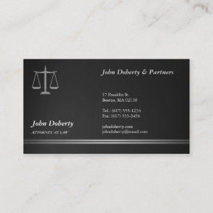 ATTORNEY AT LAW Professional Business Card