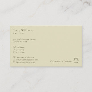 Attorney at Law | Professional Lawyer Business Card