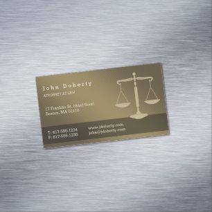 Attorney at Law   Professional Lawyer Magnetic Business Card
