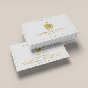 Attorney At Law-Simple Custom Logo Business Card