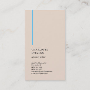 Attorney at Law Trendy Minimalist Elegant Simple Business Card