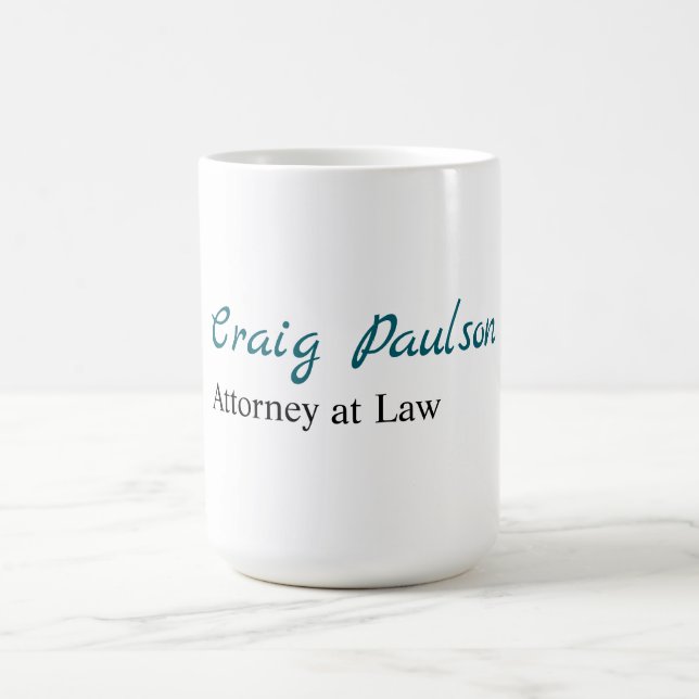 Attorney at Law Unique Special Minimalist Coffee Mug (Center)