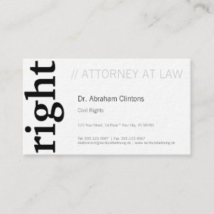 Attorney basics business card
