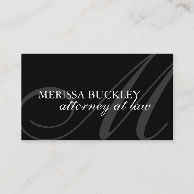ATTORNEY  BUSINESS CARD (Front)