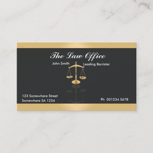 Attorney Business card (Front)