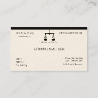 Attorney Business Card