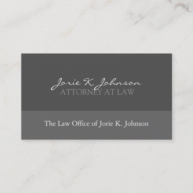 Attorney Business Card - Custom (Front)