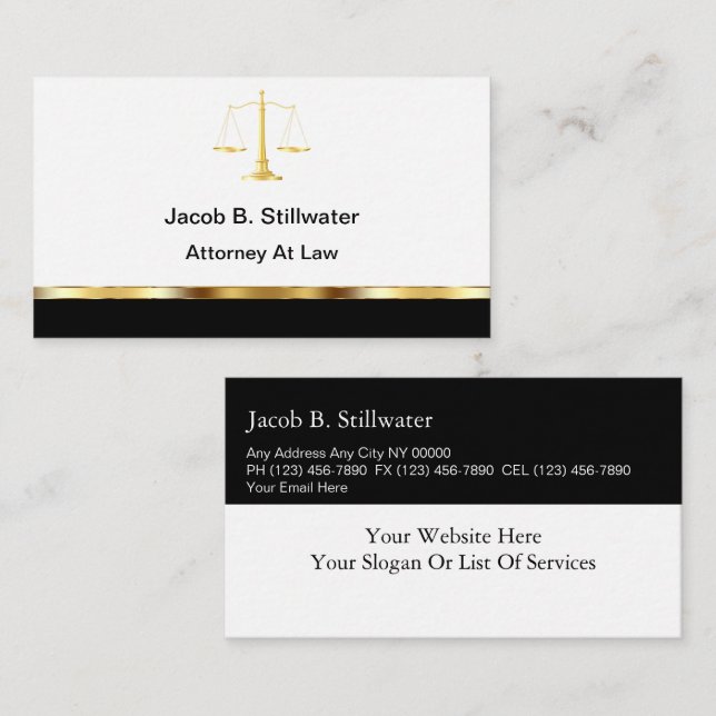 Attorney Business Cards (Front/Back)