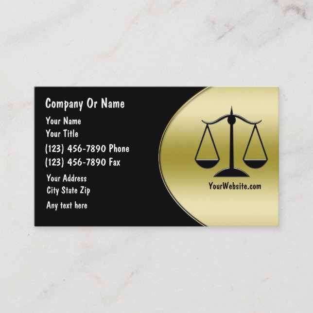 Attorney Business Cards (Front)