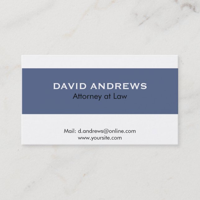 Attorney - Business Cards (Front)