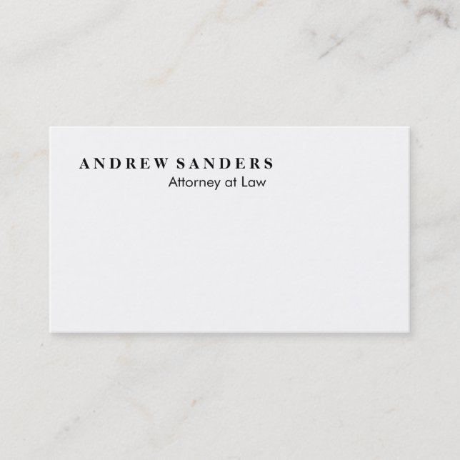 Attorney - Business Cards (Front)