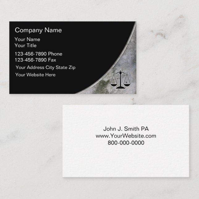 Attorney Business Cards (Front/Back)
