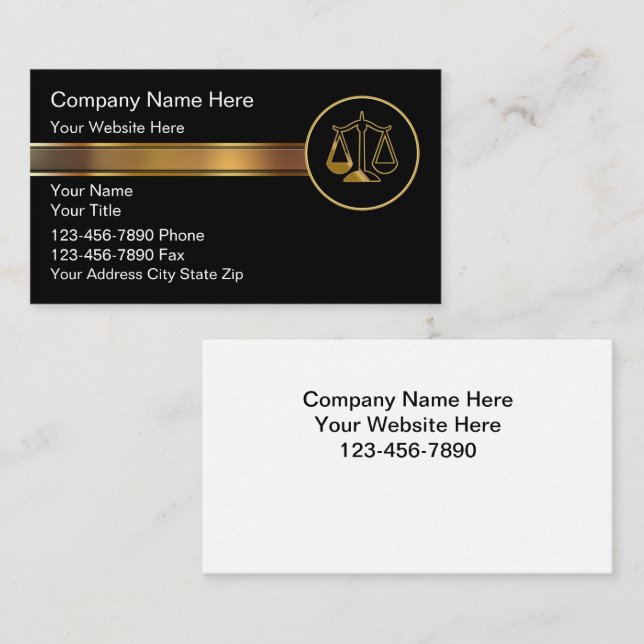 Attorney Business Cards (Front/Back)