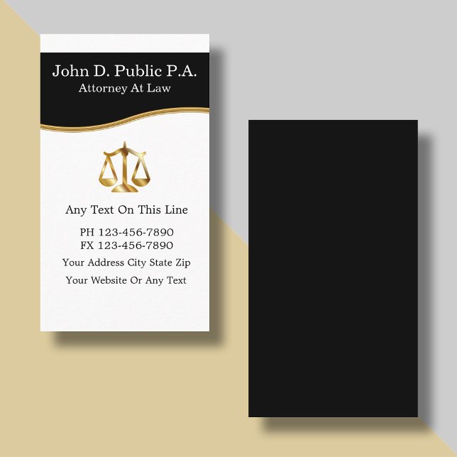 Attorney Business Cards (Creator Uploaded)
