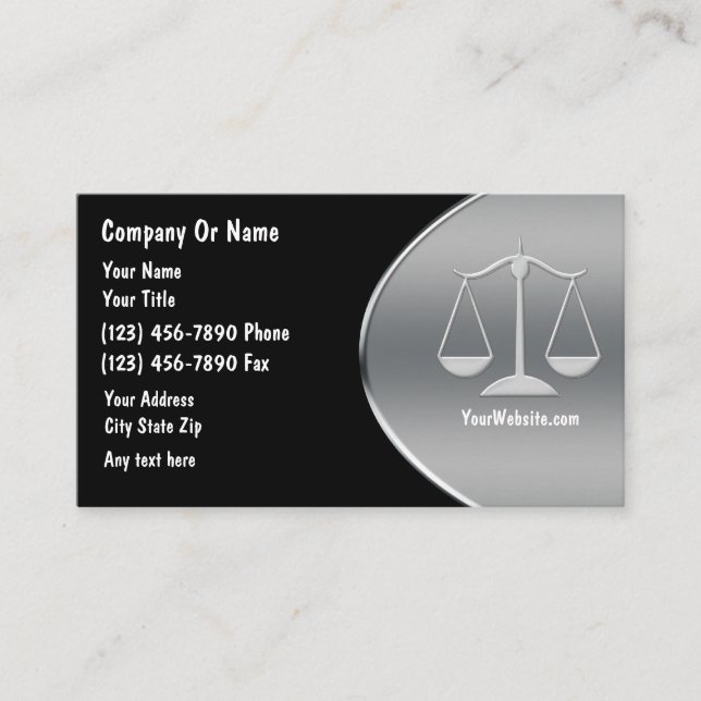 Attorney Business Cards (Front)