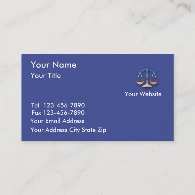 Attorney Business Cards (Front)