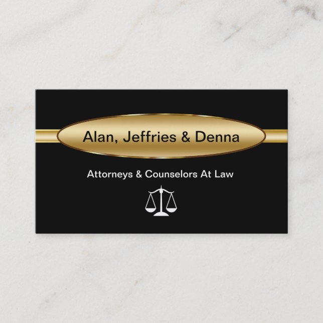 Attorney Business Cards (Front)